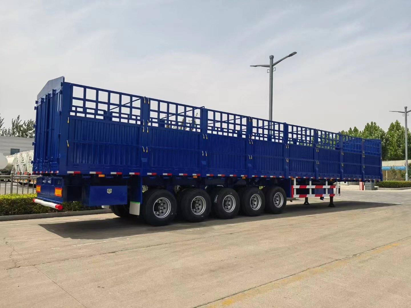 5 axles fence semi trailer